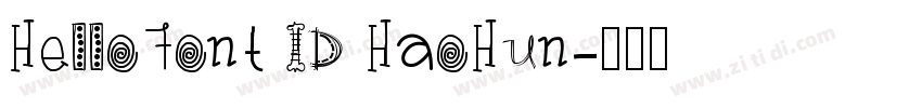 HelloFont ID HaoHun字体转换